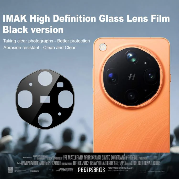 For OPPO Find X9 Ultra 5G imak Rear Camera Lens Glass Film Black Version - Image 2