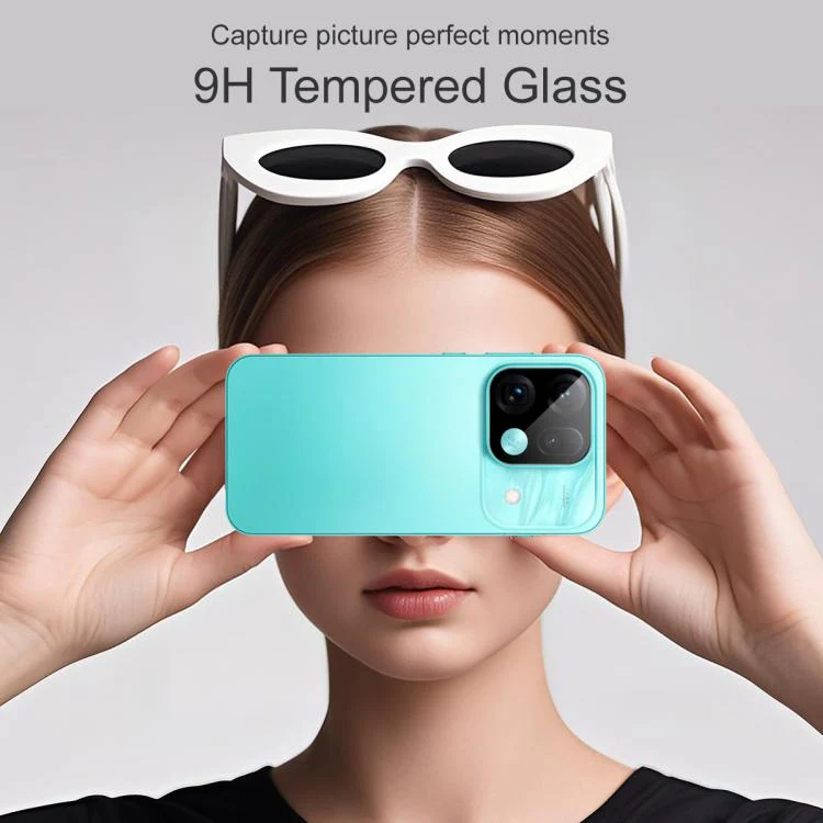 For OPPO Find X9s Pro 5G IMAK Black Version HD Glass Rear Camera Lens Film, Self-positioning Version - Image 4