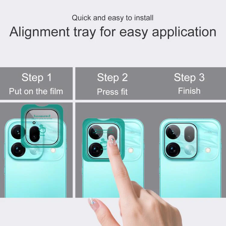 For OPPO Find X9s Pro 5G IMAK HD Glass Rear Camera Lens Film, Self-positioning Version - Image 5