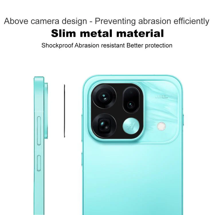 For OPPO Find X9s Pro 5G IMAK Metal Camera Lens Protector Cover(Black) - Image 4