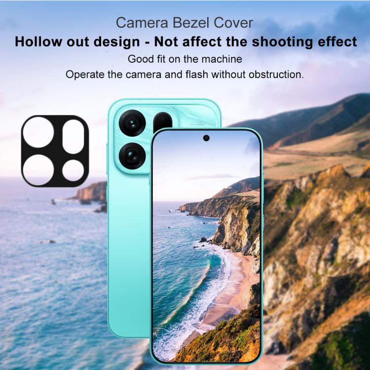 For OPPO Find X9s Pro 5G IMAK Metal Camera Lens Protector Cover(Black) - Image 5