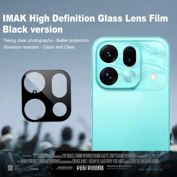 For OPPO Find X9s Pro 5G IMAK Rear Camera Lens Glass Film Black Version - Image 2