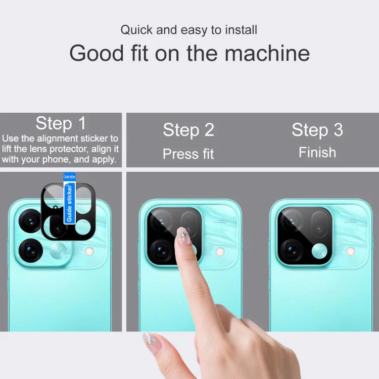 For OPPO Find X9s Pro 5G IMAK Rear Camera Lens Glass Film Black Version - Image 4