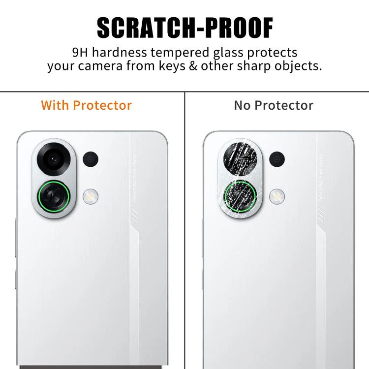 For OPPO K13 Turbo / K13 Turbo Pro Kalebol Transparent HD Anti-Fingerprint AR Integrated Camera Lens Tempered Glass Film - Image 4