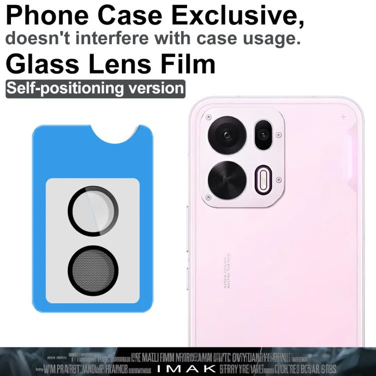 For OPPO K15 Pro 5G / K15 Pro+ imak Glass Rear Camera Lens Film Phone Case Exclusive, Self-positioning Version - Image 3