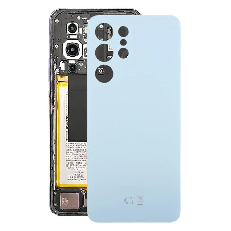 For Oukitel C1 Pro Plastic Battery Back Cover(Blue)