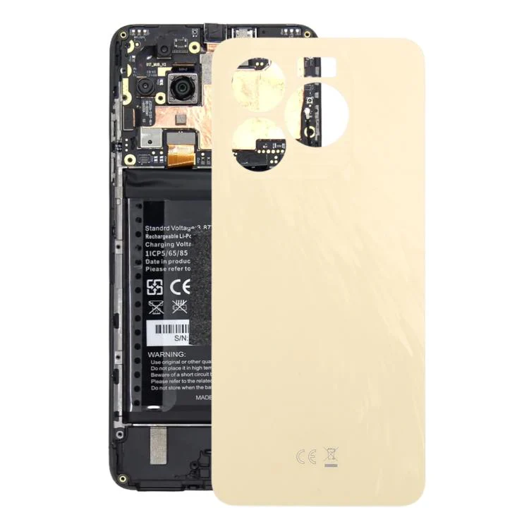 For Oukitel C65 Pro Plastic Battery Back Cover(Gold)