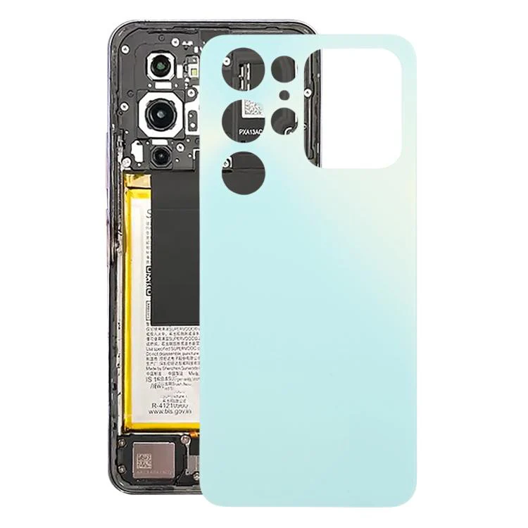 For Oukitel C68 Plus Plastic Battery Back Cover(Blue)