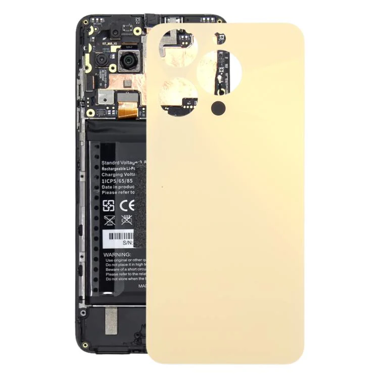 For Oukitel C69 Plastic Battery Back Cover(Gold)