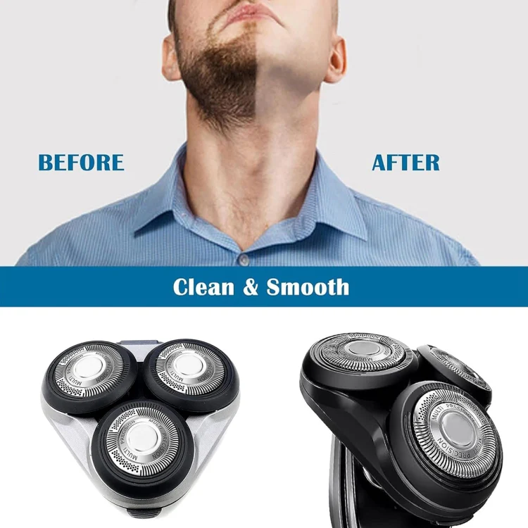 For Philips Electric Shaver S5000 Series SH50 Replacement Blade Head Integral Three Head(Silver) - Image 8