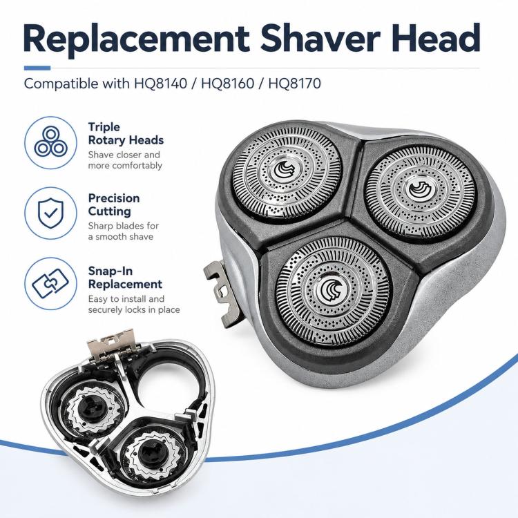 For Philips HQ8140 / HQ8160 / HQ8170 Shaver Head Replacement Parts, Specification: Integral Head - Image 3