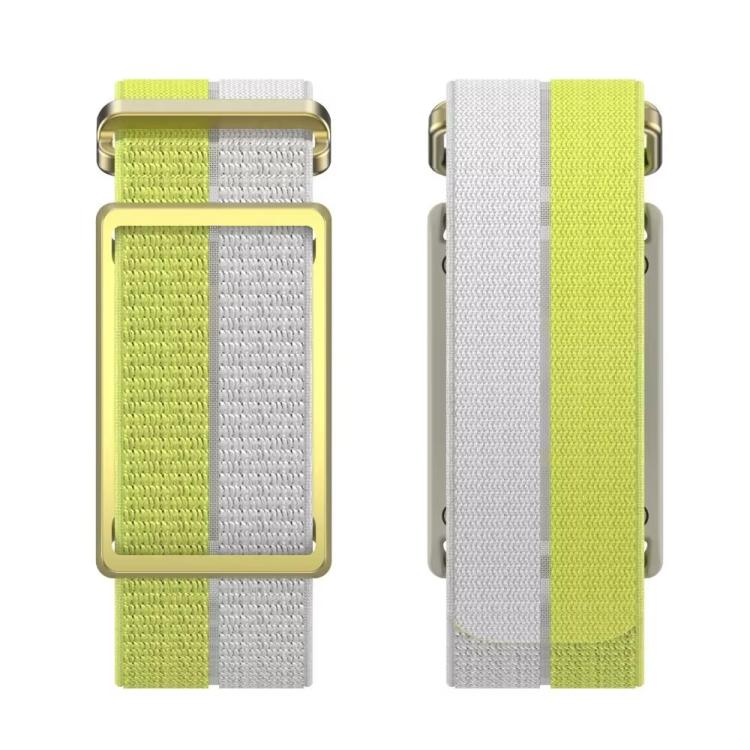 For Polar Loop xDfind Metal Square Buckle Feather Yarn Breathable Nylon Loop Watch Band, Size:S Wrist Circumference 135–170 mm(Green) - Image 3