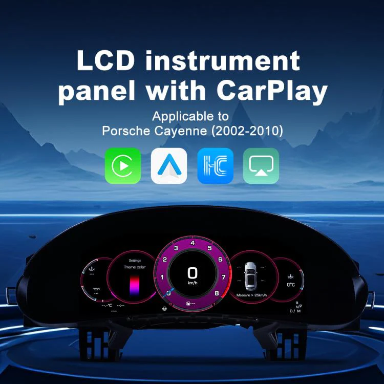 For Porsche Cayenne 2002–2010 Car HD LCD Multi-Mode Digital Odometer Speedometer with CarPlay - Image 2