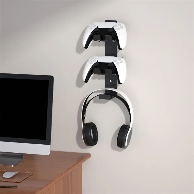 For PS4 / PS5 / XBOX Game Controller Headphone Wall Mount Stand(White) - Image 2