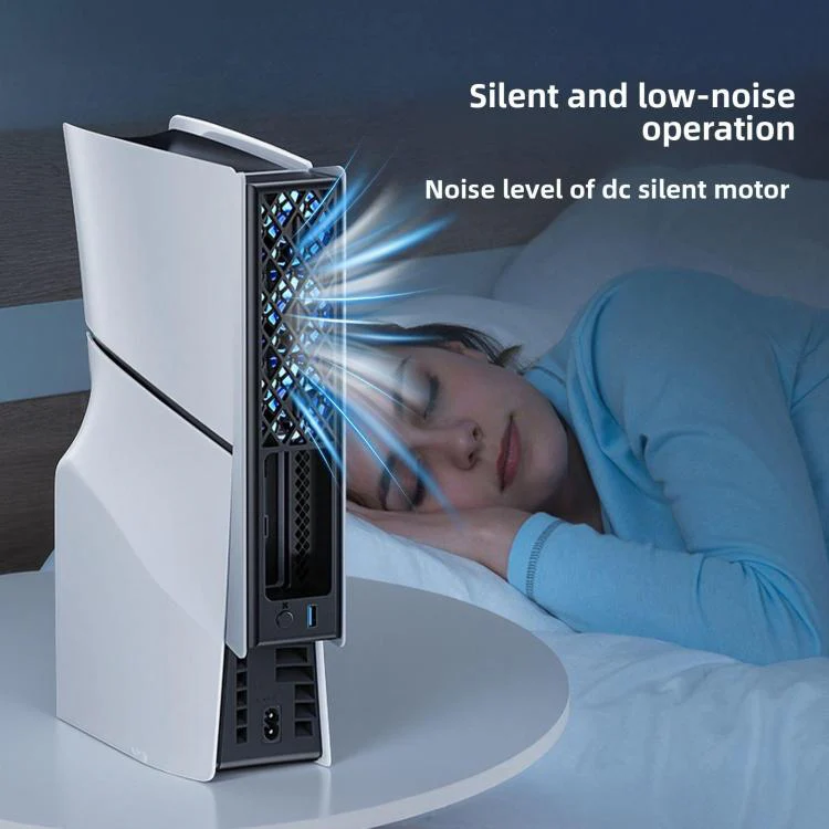 For PS5 Pro/PS5 Slim Rear Temperature-Controlled Cooling Fan Slim Consoles with RGB Lighting - Image 3