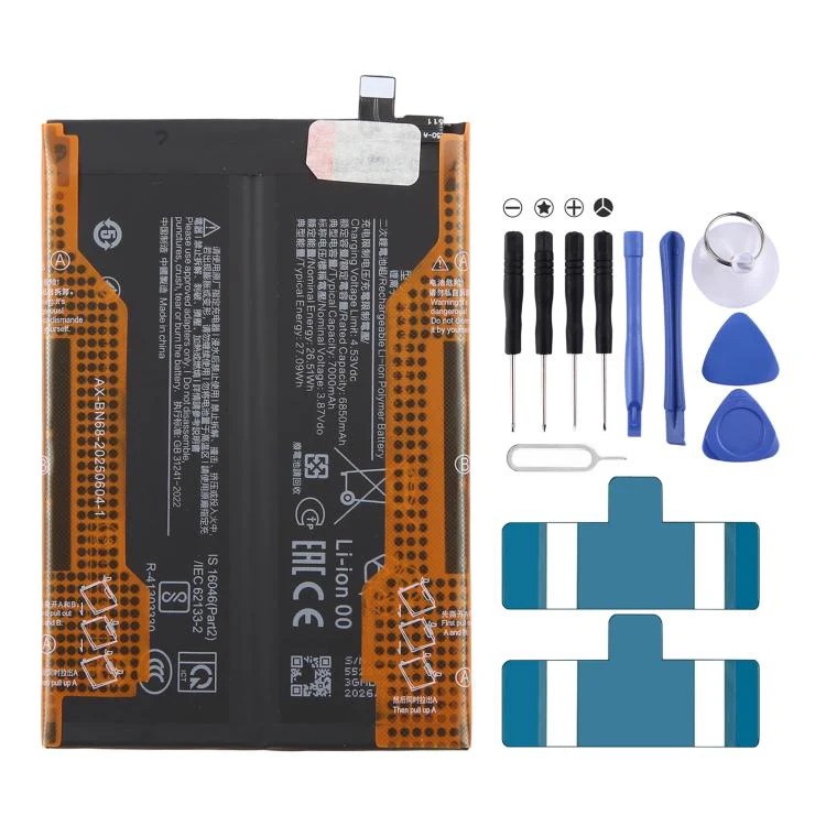 For Redmi 15 4G/5G/Poco M7 4G 7000mAh BN70 Battery