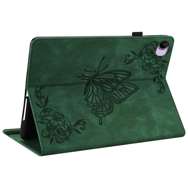 For Redmi K Pad 2 8.8 inch 2026 Butterfly Flower Embossed Leather Tablet Case(Green) - Image 6