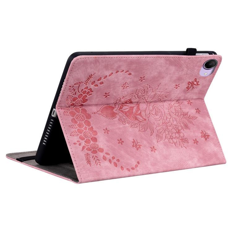 For Redmi K Pad 2 8.8 inch 2026 Butterfly Rose Embossed Leather Tablet Case(Pink) - Image 4