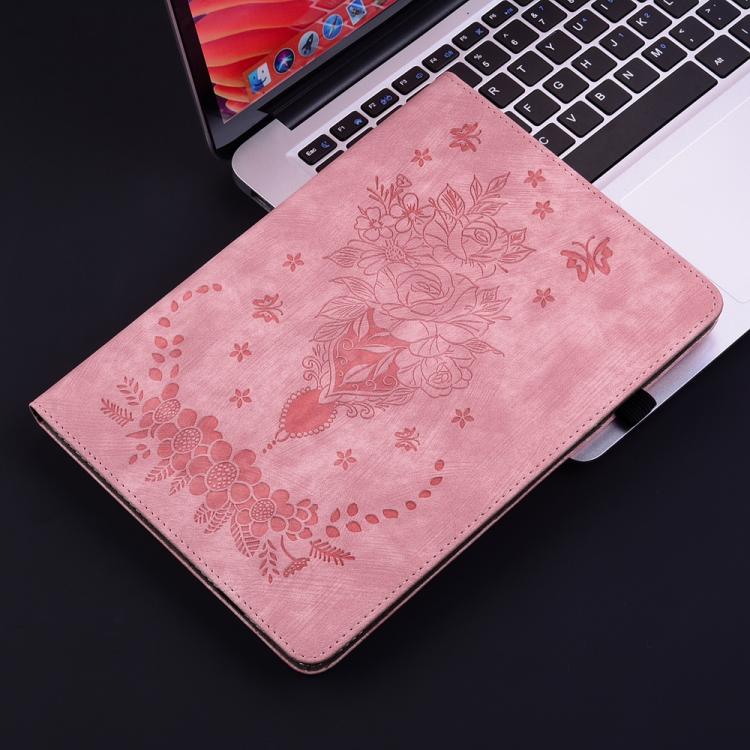 For Redmi K Pad 2 8.8 inch 2026 Butterfly Rose Embossed Leather Tablet Case(Pink) - Image 6