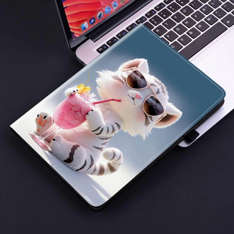 For Redmi K Pad 2 8.8 inch 2026 Crystal Texture Colored Drawing Leather Tablet Case(Cartoon Tiger Cub) - Image 7