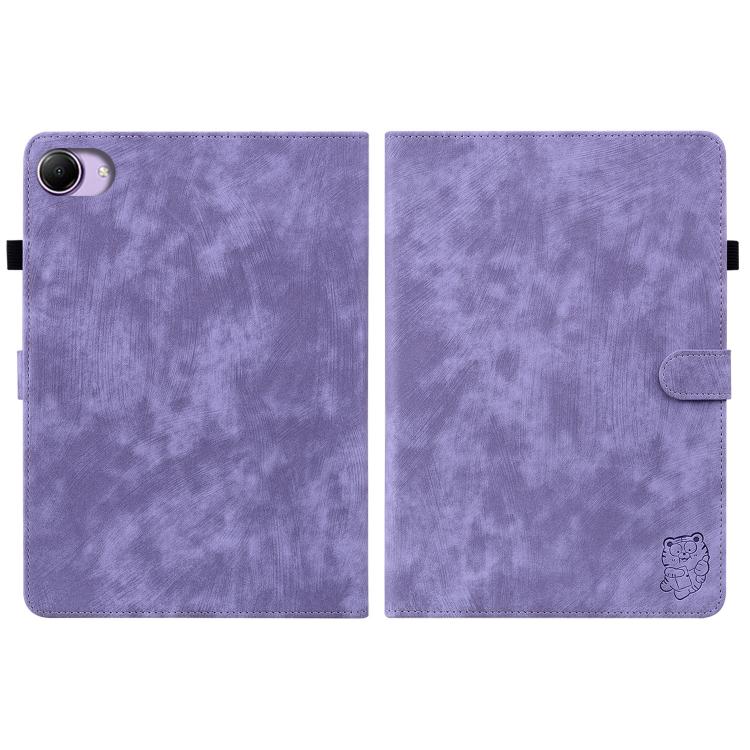 For Redmi K Pad 2 8.8 inch 2026 Embossed Tiger Pattern Leather Tablet Case(Purple) - Image 2