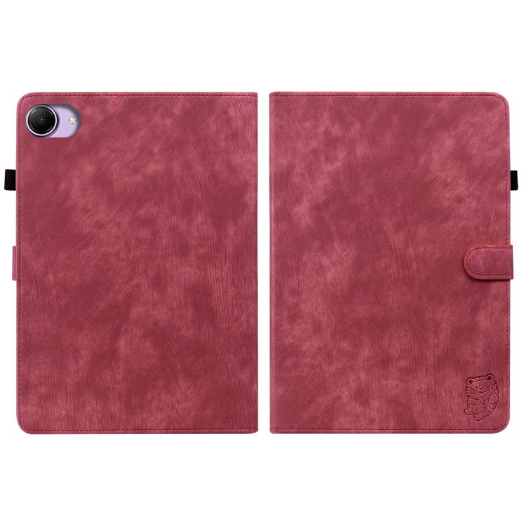 For Redmi K Pad 2 8.8 inch 2026 Embossed Tiger Pattern Leather Tablet Case(Red) - Image 2