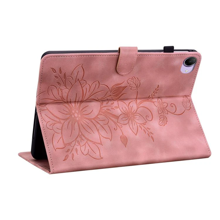 For Redmi K Pad 2 8.8 inch 2026 Lily Embossed Leather Tablet Case(Pink) - Image 6