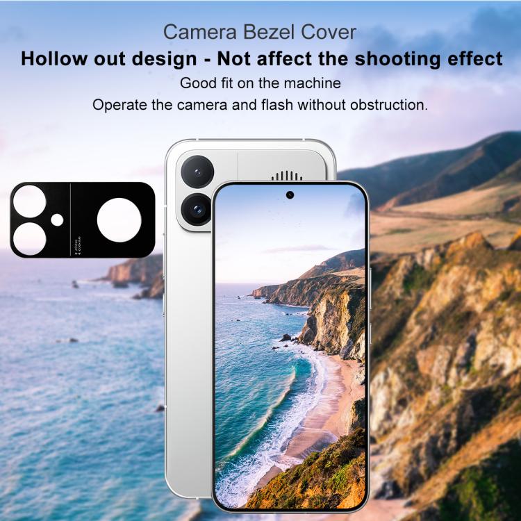 For Redmi K90 Max 5G IMAK Metal Camera Lens Protector Cover(Black) - Image 6