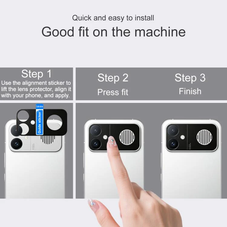 For Redmi K90 Max 5G IMAK Metal Camera Lens Protector Cover(Black) - Image 7