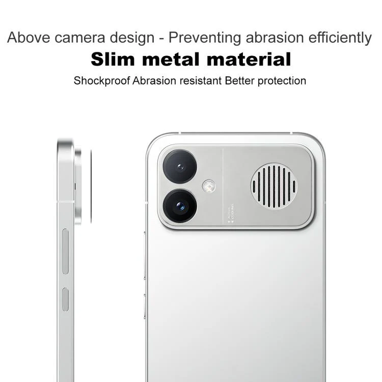 For Redmi K90 Max 5G IMAK Metal Camera Lens Protector Cover(Silver) - Image 5