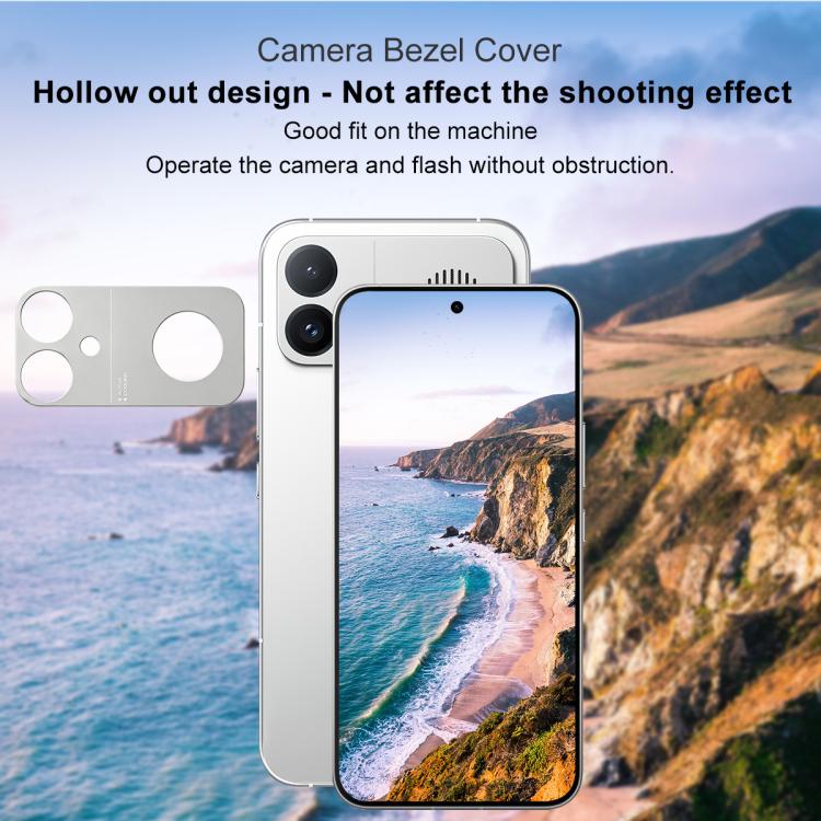 For Redmi K90 Max 5G IMAK Metal Camera Lens Protector Cover(Silver) - Image 6