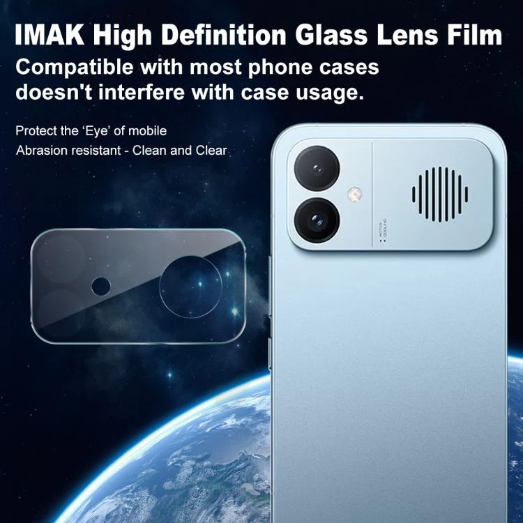 For Redmi K90 Max 5G IMAK Rear Camera Lens Glass Film Thin Version - Image 2