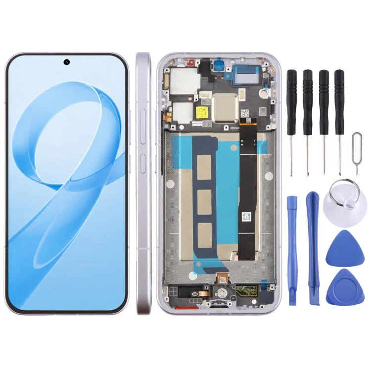 For Redmi K90 Original LCD Screen Digitizer Full Assembly with Frame (Purple)