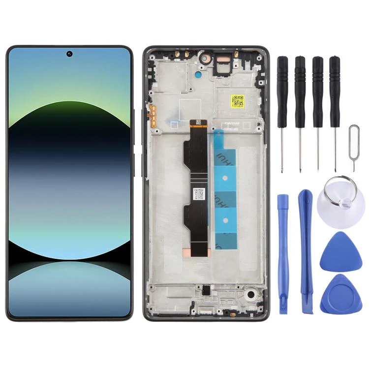 For Redmi Note 14S Original LCD Screen Digitizer Full Assembly with Frame (Black)