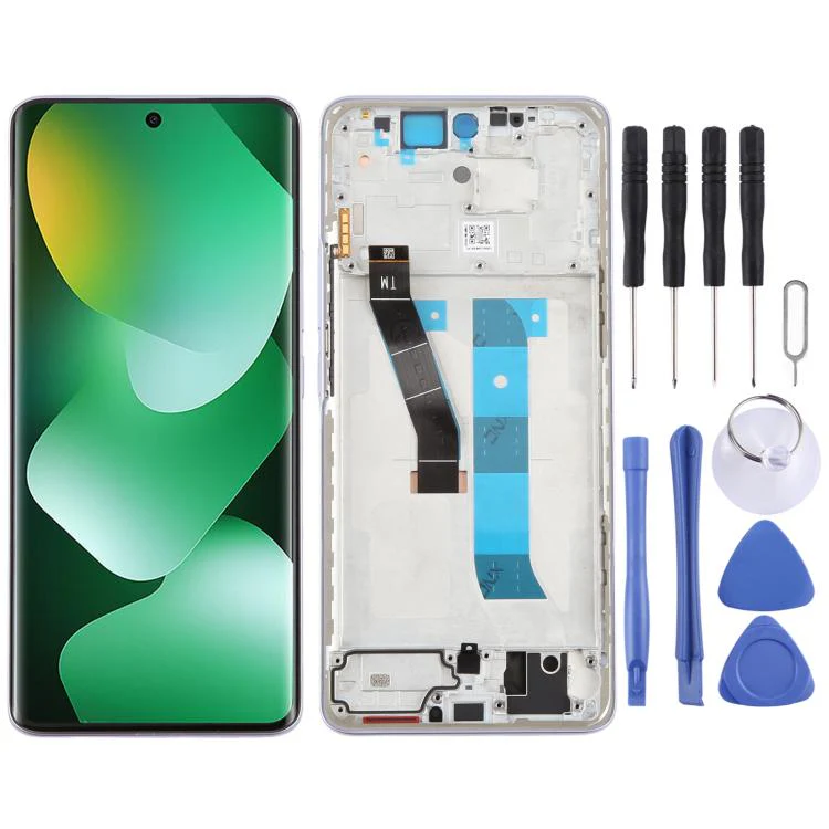 For Redmi Note 15 4G Original LCD Screen Digitizer Full Assembly with Frame (Purple)