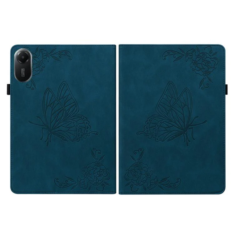For Redmi Pad 2 / Redmi Pad SE 11 2025 Butterfly Flower Embossed Leather Tablet Case(Blue) - Image 3