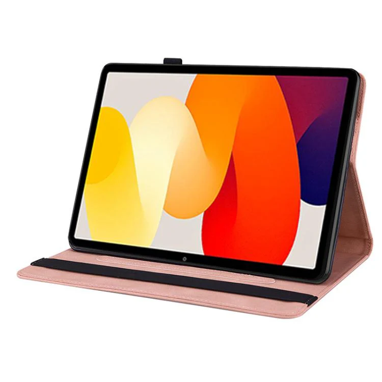 For Redmi Pad 2 / Redmi Pad SE 11 2025 Butterfly Flower Embossed Leather Tablet Case(Rose Gold) - Image 5