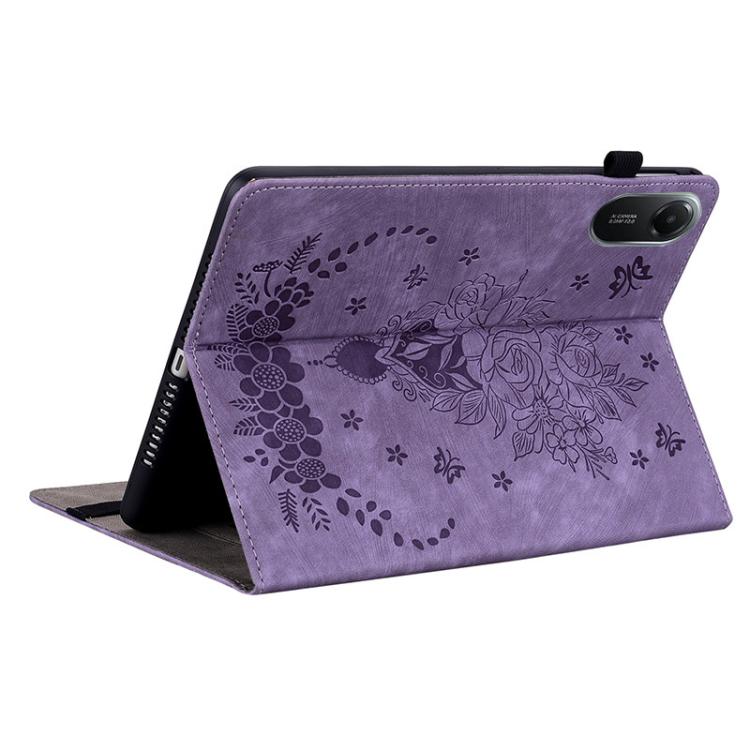 For Redmi Pad 2 / Redmi Pad SE 11 2025 Butterfly Rose Embossed Leather Tablet Case(Purple) - Image 6