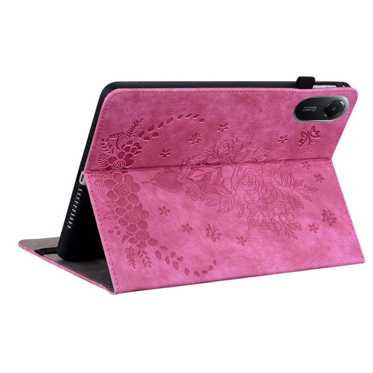 For Redmi Pad 2 / Redmi Pad SE 11 2025 Butterfly Rose Embossed Leather Tablet Case(Rose Red) - Image 6