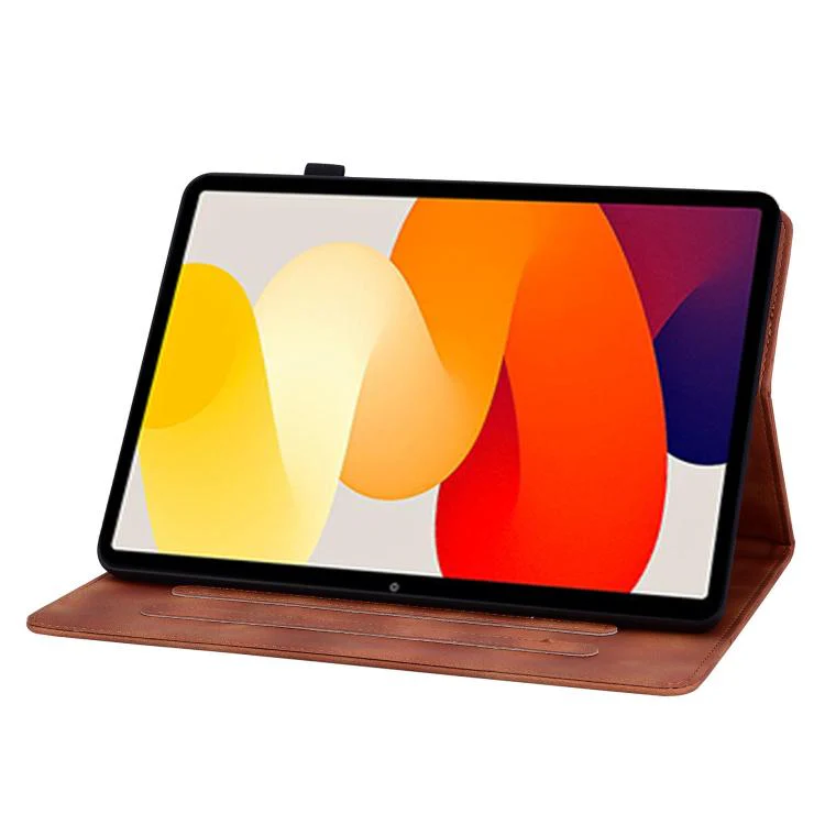 For Redmi Pad 2 / Redmi Pad SE 11 2025 Lily Embossed Leather Tablet Case(Brown) - Image 5