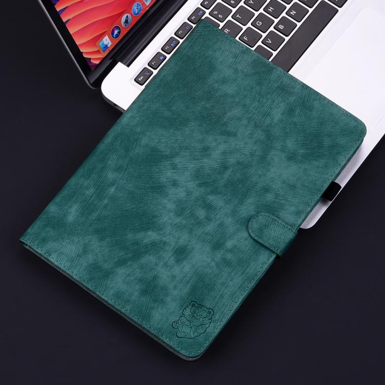 For Redmi Pad 2 / Redmi Pad SE 11 2025 Tiger Pattern Flip Leather Tablet Case(Dark Green) - Image 2