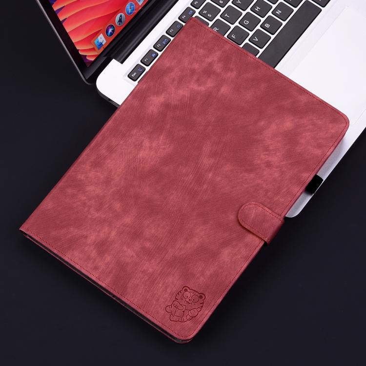 For Redmi Pad 2 / Redmi Pad SE 11 2025 Tiger Pattern Flip Leather Tablet Case(Red) - Image 2