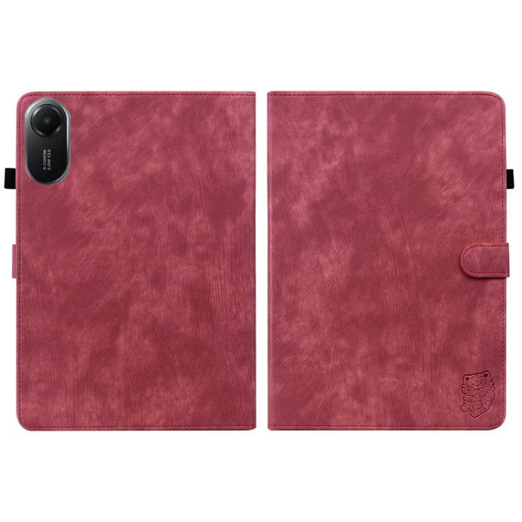 For Redmi Pad 2 / Redmi Pad SE 11 2025 Tiger Pattern Flip Leather Tablet Case(Red) - Image 3