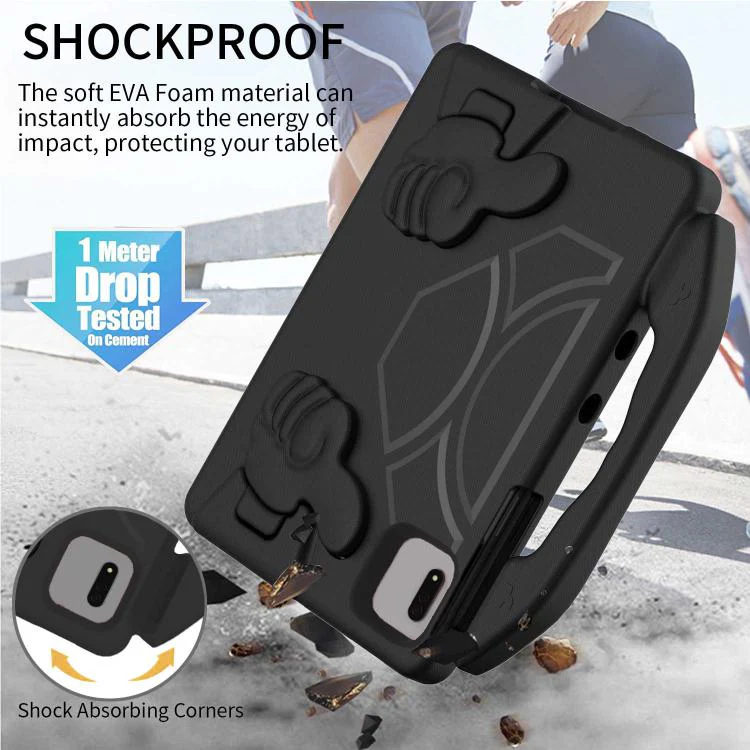 For Redmi Pad 2 / SE 11 2025 Thumb Bracket EVA Shockproof Tablet Case(Black) - Image 5