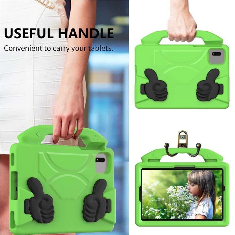 For Redmi Pad 2 / SE 11 2025 Thumb Bracket EVA Shockproof Tablet Case(Green) - Image 2