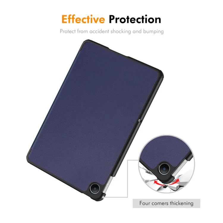 For Redmi Pad 2 SE 9.7 2026 ENKAY Tri-fold Custer Texture Leather Stand Tablet Case(Grey) - Image 4