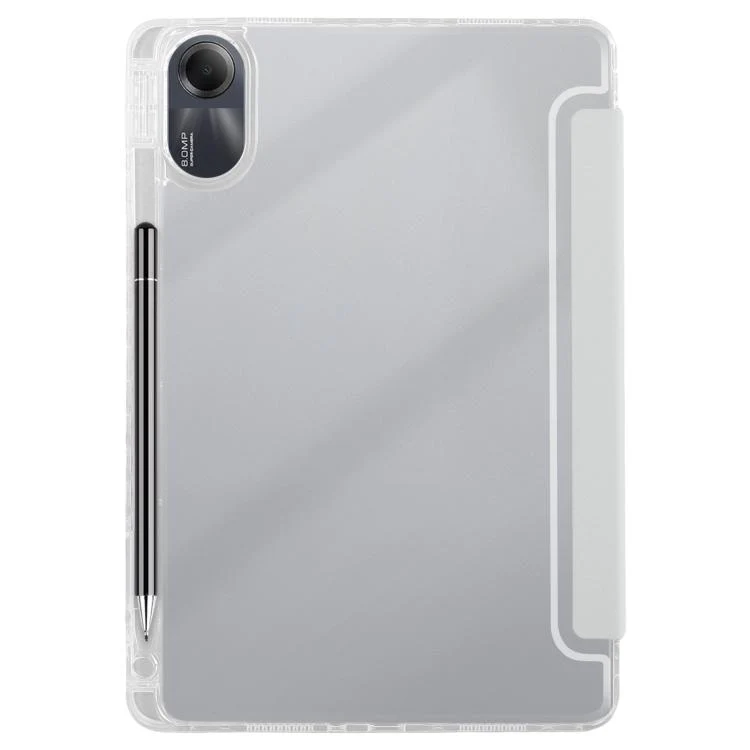 For Redmi Pad SE 11 2025 / Pad 2 Clear Acrylic Deformation Leather Tablet Case(Grey) - Image 3