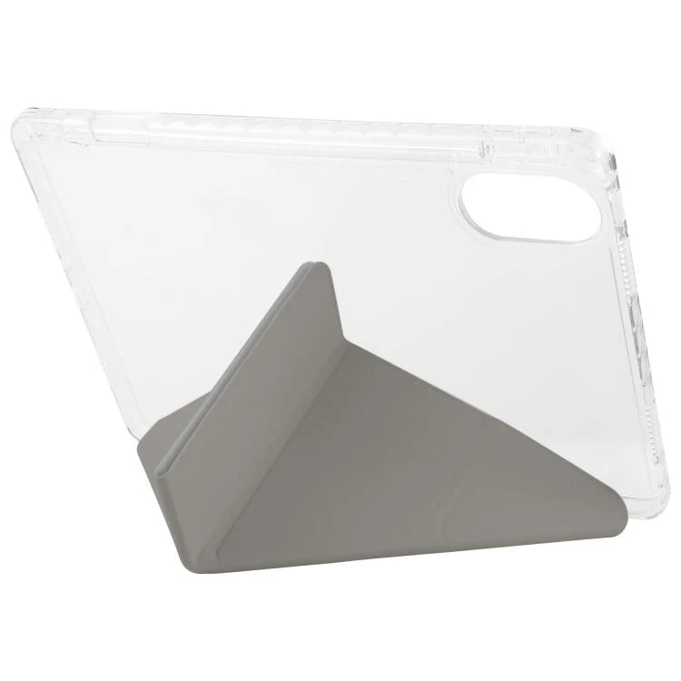 For Redmi Pad SE 11 2025 / Pad 2 Clear Acrylic Deformation Leather Tablet Case(Grey) - Image 5