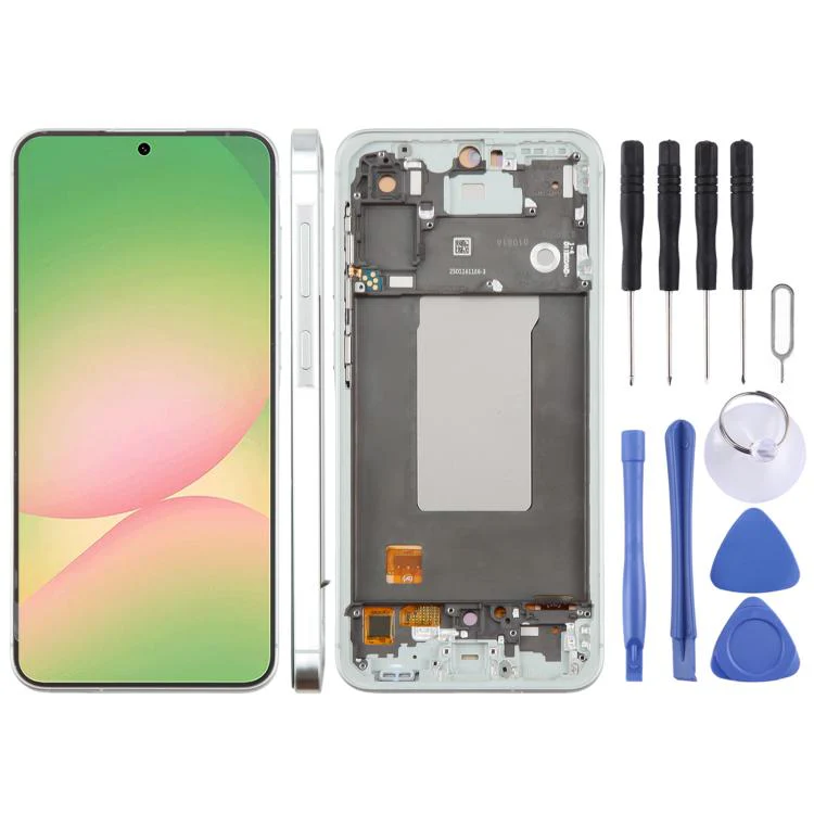 For Samsung Galaxy A56 SM-A566B 6.67 inch OLED LCD Screen Digitizer Full Assembly with Frame (Green)