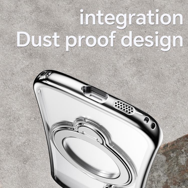 For Samsung Galaxy S26+ 5G 360 Degree Rotation Holder Magnetic Electroplated Phone Case(Silver) - Image 5